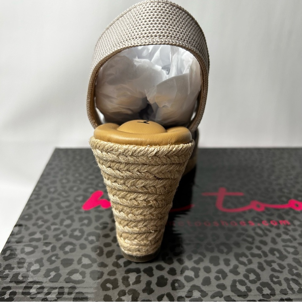 Me Too - Women's Bev Nude Sustainable Mesh Wedge Sandal - Size 9.5 M - Picture 6 of 9